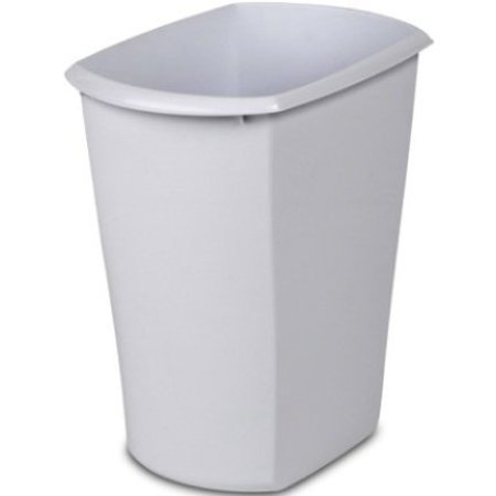 STERILITE Wastebasket Rect Wht 3 Gal 10518006